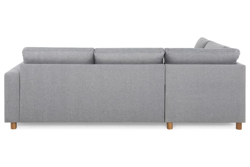 Crazy 3-seters Venstrevendt L-formet Sjeselongsofa i Stoff - Grå - Møbler - Sofaer - Sofaer med sjeselong - 3 seters sofa med divan