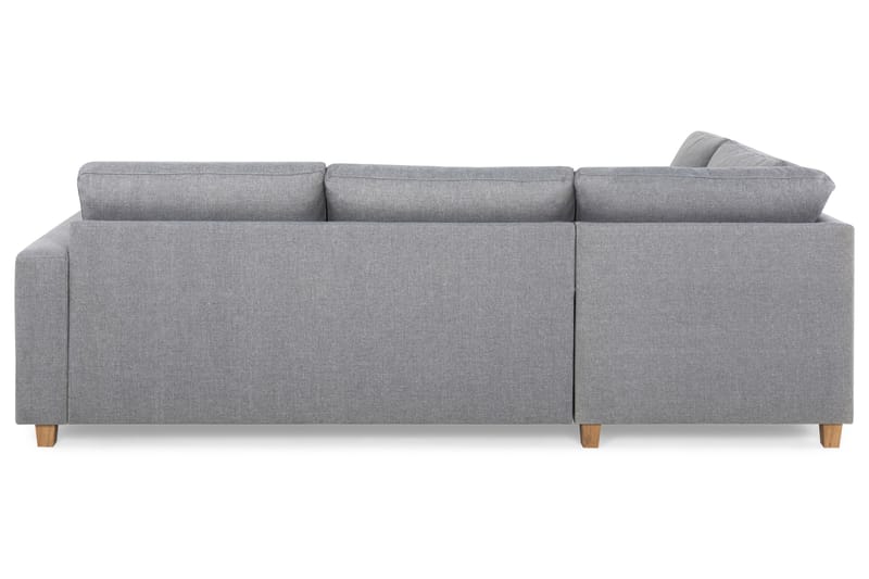 Crazy 3-seters Venstrevendt L-formet Sjeselongsofa i Stoff - Grå - Møbler - Sofaer - Sofaer med sjeselong - 3 seters sofa med divan