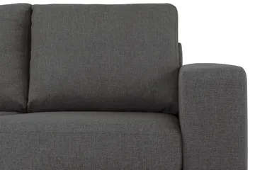 Crazy 3-seters Venstrevendt L-formet Sjeselongsofa i Stoff - Mørk grå - Møbler - Sofaer - Sofaer med sjeselong - 3 seters sofa med divan