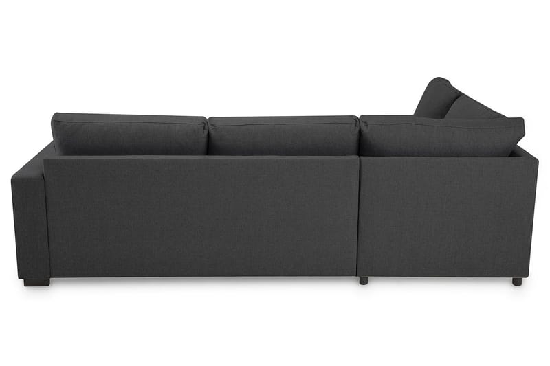 Crazy 3-seters Venstrevendt L-formet Sjeselongsofa i Stoff - Mørk grå - Møbler - Sofaer - Sofaer med sjeselong - 3 seters sofa med divan