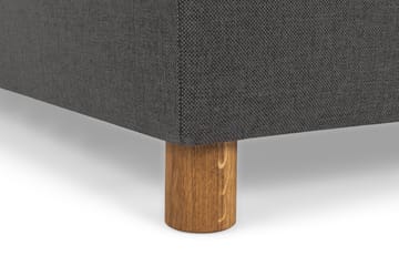 Crazy 3-seters Venstrevendt L-formet Sjeselongsofa i Stoff - Mørk grå - Møbler - Sofaer - Sofaer med sjeselong - 3 seters sofa med divan