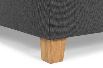 Crazy 3-seters Venstrevendt L-formet Sjeselongsofa i Stoff - Mørk grå - Møbler - Sofaer - Sofaer med sjeselong - 3 seters sofa med divan