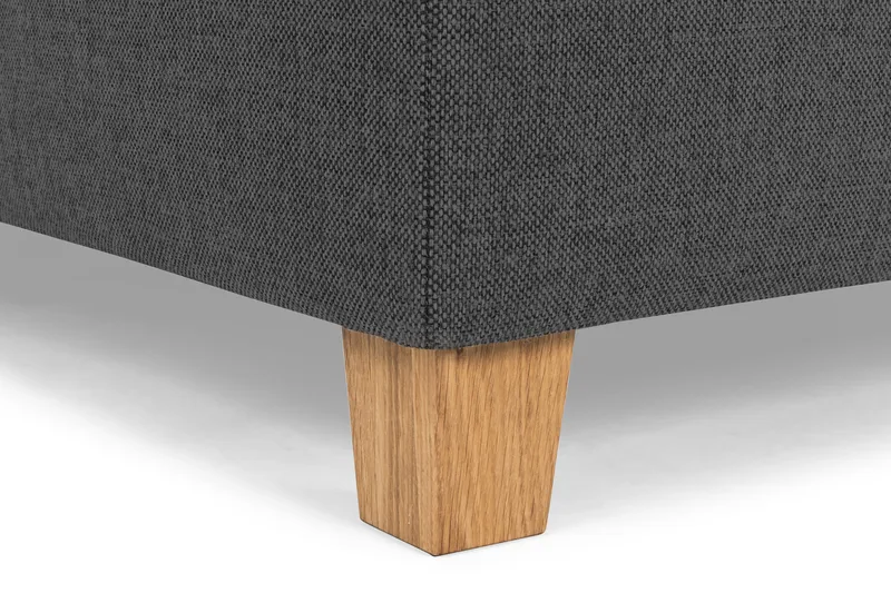 Crazy 3-seters Venstrevendt L-formet Sjeselongsofa i Stoff - Mørk grå - Møbler - Sofaer - Sofaer med sjeselong - 3 seters sofa med divan