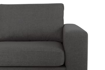 Crazy 3-seters Venstrevendt L-formet Sjeselongsofa i Stoff - Mørk grå - Møbler - Sofaer - Sofaer med sjeselong - 3 seters sofa med divan