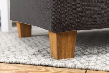 Crazy 3-seters Venstrevendt L-formet Sjeselongsofa i Stoff - Mørk grå - Møbler - Sofaer - Sofaer med sjeselong - 3 seters sofa med divan