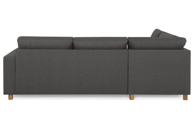 Crazy 3-seters Venstrevendt L-formet Sjeselongsofa i Stoff - Mørk grå - Møbler - Sofaer - Sofaer med sjeselong - 3 seters sofa med divan