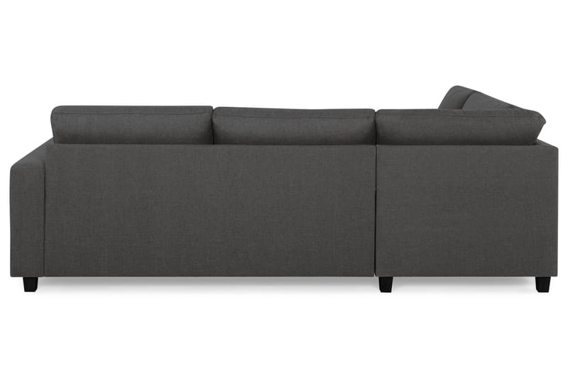 Crazy 3-seters Venstrevendt L-formet Sjeselongsofa i Stoff - Mørk grå - Møbler - Sofaer - Sofaer med sjeselong - 3 seters sofa med divan