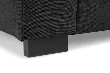 Crazy 3-seters Venstrevendt L-formet Sjeselongsofa i Stoff - Mørk grå - Møbler - Sofaer - Sofaer med sjeselong - 3 seters sofa med divan