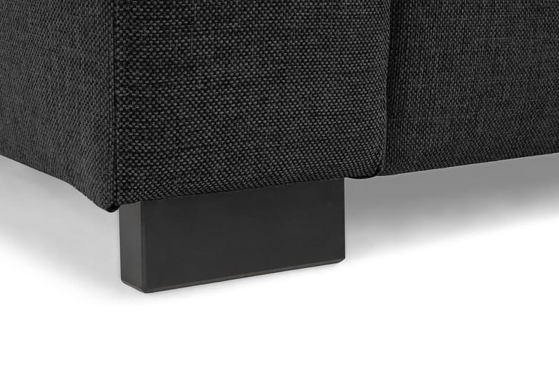 Crazy 3-seters Venstrevendt L-formet Sjeselongsofa i Stoff - Mørk grå - Møbler - Sofaer - Sofaer med sjeselong - 3 seters sofa med divan
