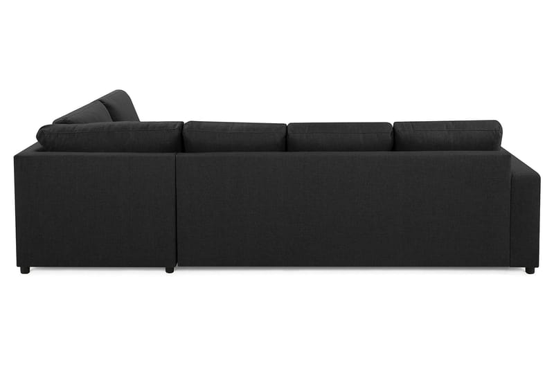 Crazy 4-seters Høyrevendt L-formet Sjeselongsofa i Stoff - Antrasitt - Møbler - Sofaer - Sofaer med sjeselong - 3 seters sofa med divan