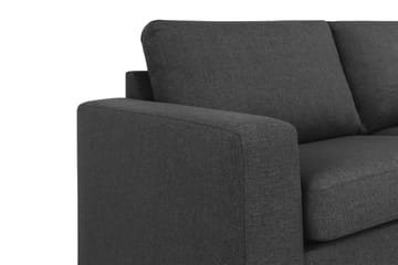 Crazy 4-seters Høyrevendt L-formet Sjeselongsofa i Stoff - Antrasitt - Møbler - Sofaer - Sofaer med sjeselong - 3 seters sofa med divan