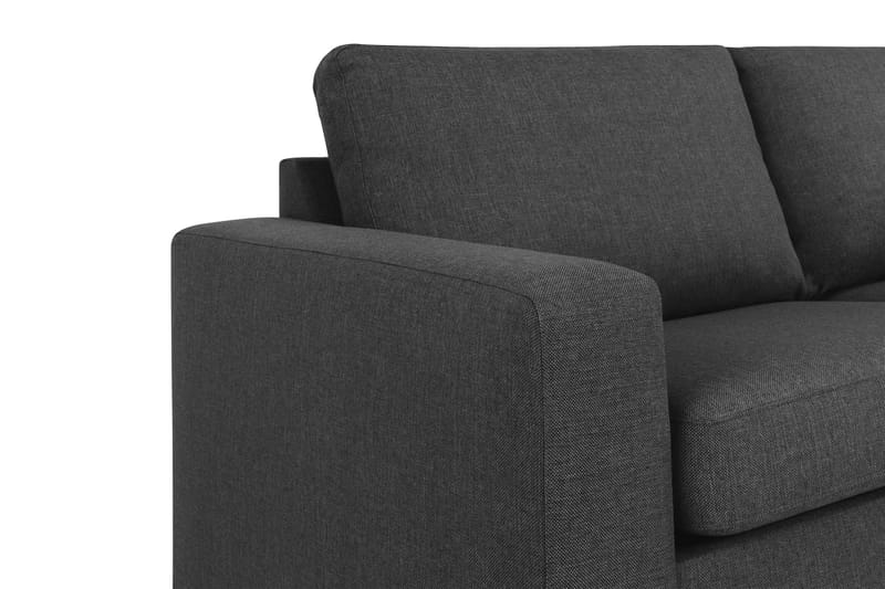 Crazy 4-seters Høyrevendt L-formet Sjeselongsofa i Stoff - Antrasitt - Møbler - Sofaer - Sofaer med sjeselong - 3 seters sofa med divan