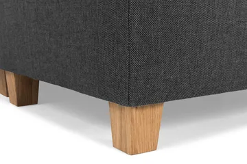 Crazy 4-seters Høyrevendt L-formet Sjeselongsofa i Stoff - Antrasitt - Møbler - Sofaer - Sofaer med sjeselong - 3 seters sofa med divan