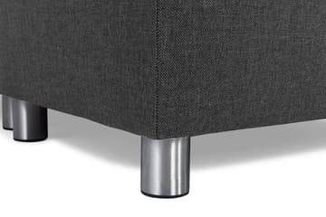Crazy 4-seters Høyrevendt L-formet Sjeselongsofa i Stoff - Antrasitt - Møbler - Sofaer - Sofaer med sjeselong - 3 seters sofa med divan