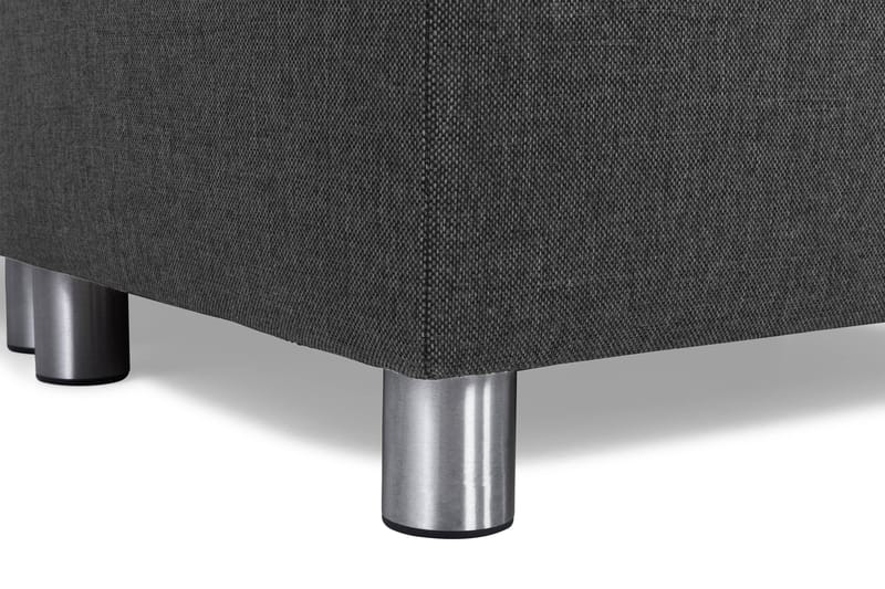 Crazy 4-seters Høyrevendt L-formet Sjeselongsofa i Stoff - Antrasitt - Møbler - Sofaer - Sofaer med sjeselong - 3 seters sofa med divan