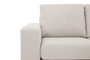 Crazy 4-seters Høyrevendt L-formet Sjeselongsofa i Stoff - Beige - Møbler - Sofaer - Sofaer med sjeselong - 3 seters sofa med divan