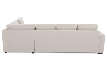 Crazy 4-seters Høyrevendt L-formet Sjeselongsofa i Stoff - Beige - Møbler - Sofaer - Sofaer med sjeselong - 3 seters sofa med divan