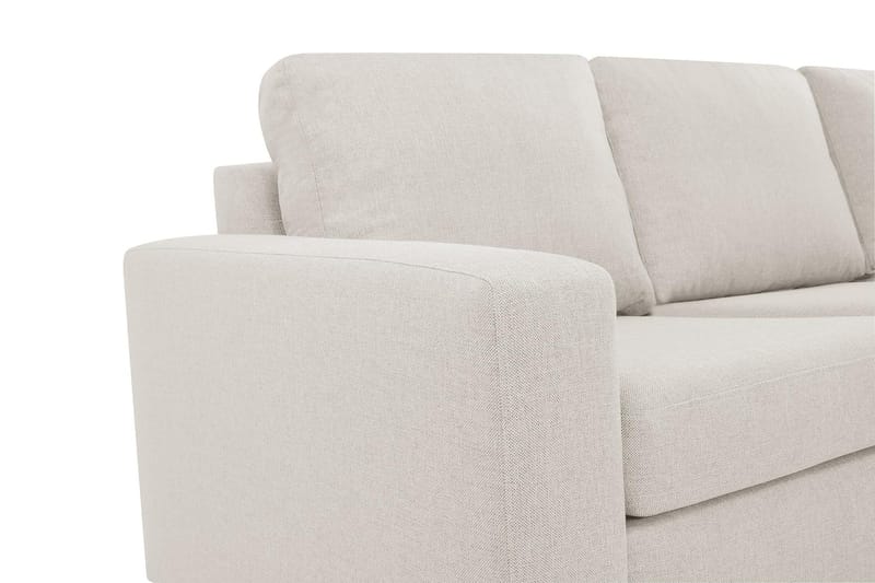 Crazy 4-seters Høyrevendt L-formet Sjeselongsofa i Stoff - Beige - Møbler - Sofaer - Sofaer med sjeselong - 3 seters sofa med divan