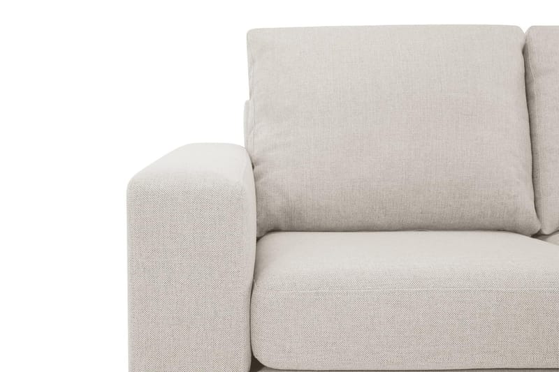 Crazy 4-seters Høyrevendt L-formet Sjeselongsofa i Stoff - Beige - Møbler - Sofaer - Sofaer med sjeselong - 3 seters sofa med divan