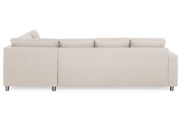 Crazy 4-seters Høyrevendt L-formet Sjeselongsofa i Stoff - Beige - Møbler - Sofaer - Sofaer med sjeselong - 3 seters sofa med divan