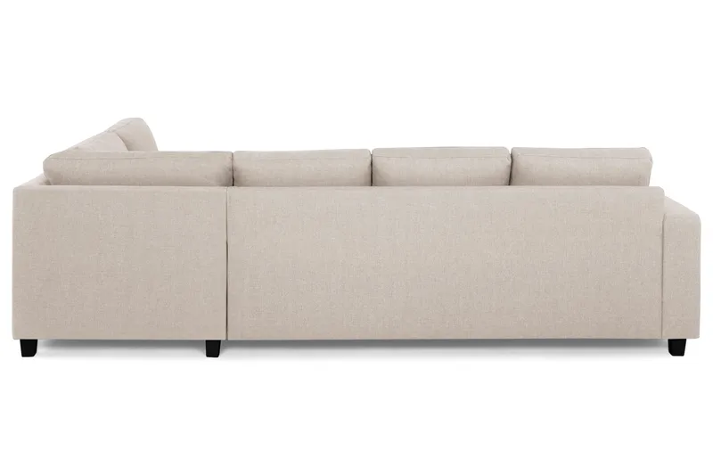 Crazy 4-seters Høyrevendt L-formet Sjeselongsofa i Stoff - Beige - Møbler - Sofaer - Sofaer med sjeselong - 3 seters sofa med divan