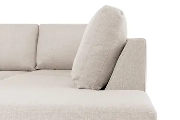 Crazy 4-seters Høyrevendt L-formet Sjeselongsofa i Stoff - Beige - Møbler - Sofaer - Sofaer med sjeselong - 3 seters sofa med divan