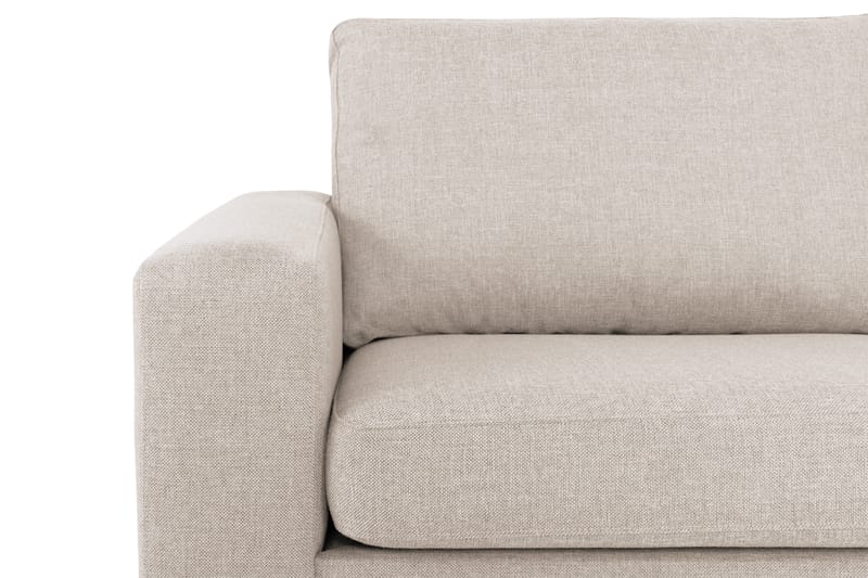 Crazy 4-seters Høyrevendt L-formet Sjeselongsofa i Stoff - Beige - Møbler - Sofaer - Sofaer med sjeselong - 3 seters sofa med divan