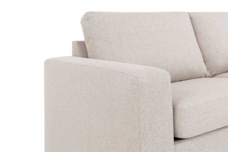 Crazy 4-seters Høyrevendt L-formet Sjeselongsofa i Stoff - Beige - Møbler - Sofaer - Sofaer med sjeselong - 3 seters sofa med divan