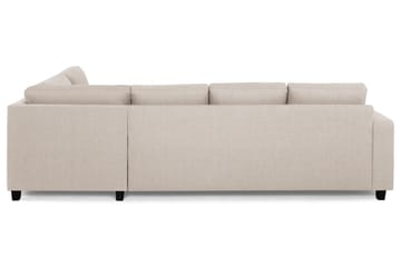 Crazy 4-seters Høyrevendt L-formet Sjeselongsofa i Stoff - Beige - Møbler - Sofaer - Sofaer med sjeselong - 3 seters sofa med divan