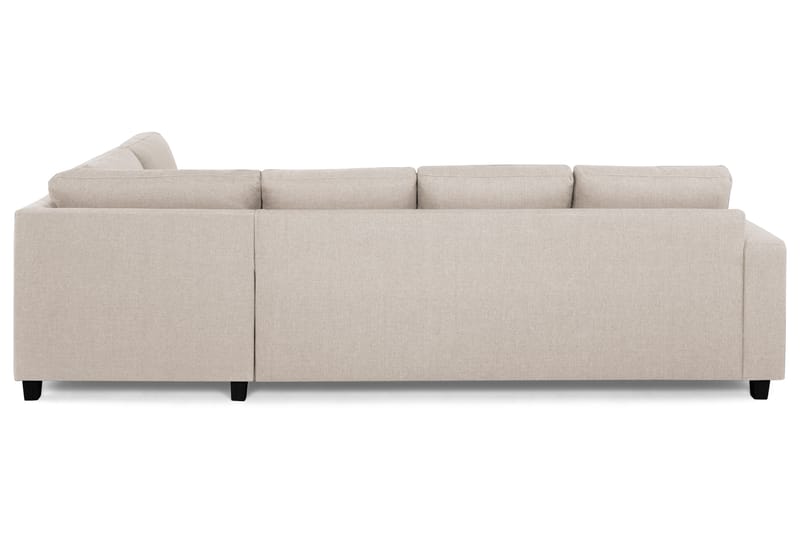 Crazy 4-seters Høyrevendt L-formet Sjeselongsofa i Stoff - Beige - Møbler - Sofaer - Sofaer med sjeselong - 3 seters sofa med divan