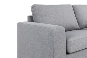 Crazy 4-seters Høyrevendt L-formet Sjeselongsofa i Stoff - Grå - Møbler - Sofaer - Sofaer med sjeselong - 3 seters sofa med divan