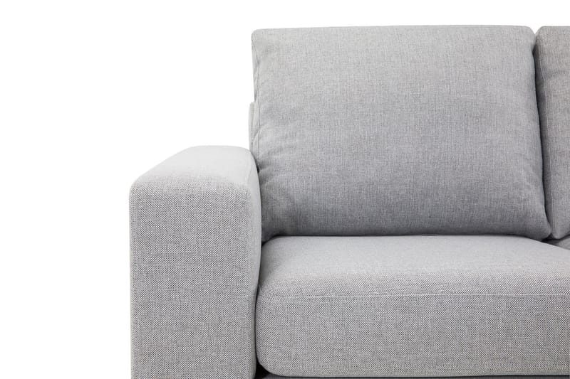 Crazy 4-seters Høyrevendt L-formet Sjeselongsofa i Stoff - Grå - Møbler - Sofaer - Sofaer med sjeselong - 3 seters sofa med divan