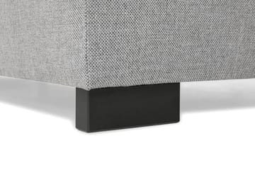 Crazy 4-seters Høyrevendt L-formet Sjeselongsofa i Stoff - Grå - Møbler - Sofaer - Sofaer med sjeselong - 3 seters sofa med divan