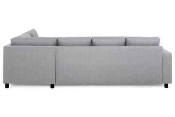 Crazy 4-seters Høyrevendt L-formet Sjeselongsofa i Stoff - Grå - Møbler - Sofaer - Sofaer med sjeselong - 3 seters sofa med divan