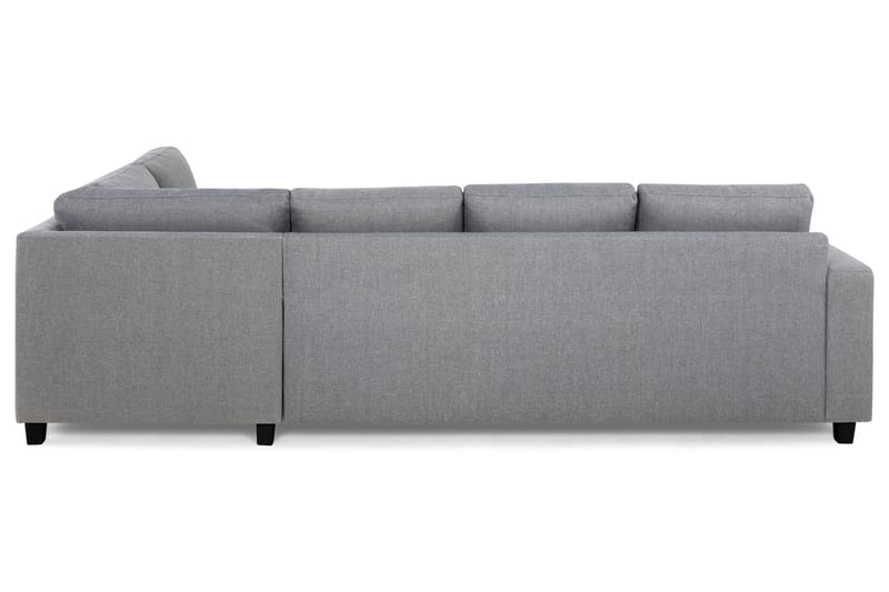 Crazy 4-seters Høyrevendt L-formet Sjeselongsofa i Stoff - Grå - Møbler - Sofaer - Sofaer med sjeselong - 3 seters sofa med divan