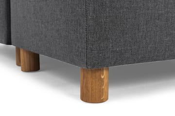 Crazy 4-seters Høyrevendt L-formet Sjeselongsofa i Stoff - Mørk grå - Møbler - Sofaer - Sofaer med sjeselong - 3 seters sofa med divan