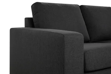 Crazy 4-seters Høyrevendt L-formet Sjeselongsofa i Stoff - Mørk grå - Møbler - Sofaer - Sofaer med sjeselong - 3 seters sofa med divan