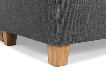 Crazy 4-seters Høyrevendt L-formet Sjeselongsofa i Stoff - Mørk grå - Møbler - Sofaer - Sofaer med sjeselong - 3 seters sofa med divan