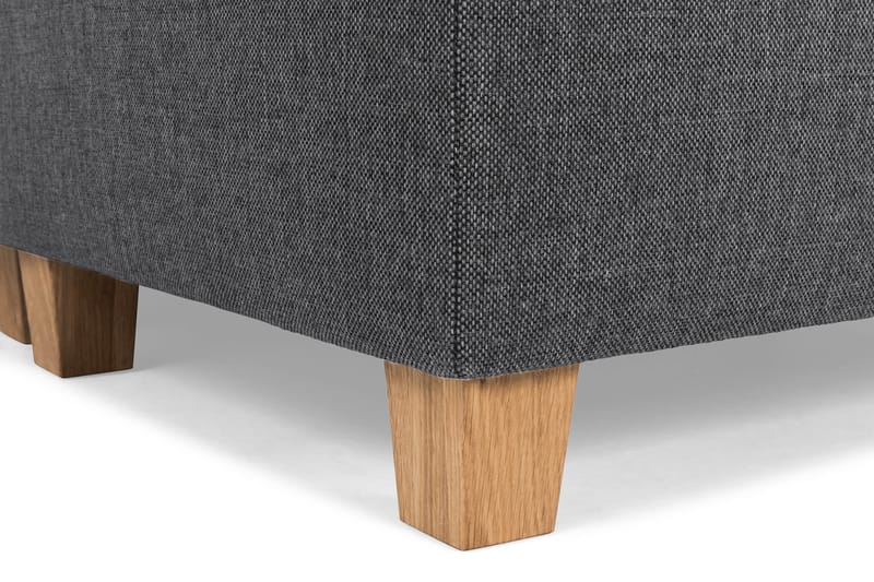 Crazy 4-seters Høyrevendt L-formet Sjeselongsofa i Stoff - Mørk grå - Møbler - Sofaer - Sofaer med sjeselong - 3 seters sofa med divan