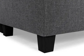 Crazy 4-seters Høyrevendt L-formet Sjeselongsofa i Stoff - Mørk grå - Møbler - Sofaer - Sofaer med sjeselong - 3 seters sofa med divan