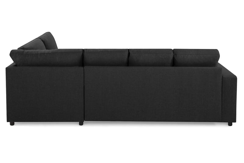 Crazy 4-seters Høyrevendt U-formet Large Sofa med Divan og Sjeselong i Stoff - Antrasitt - Møbler - Sofaer - Sofaer med sjeselong - 3 seters sofa med divan