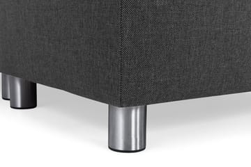 Crazy 4-seters Høyrevendt U-formet Large Sofa med Divan og Sjeselong i Stoff - Antrasitt - Møbler - Sofaer - Sofaer med sjeselong - 3 seters sofa med divan