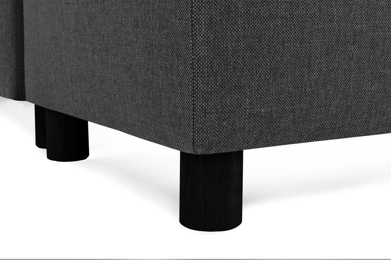 Crazy 4-seters Høyrevendt U-formet Large Sofa med Divan og Sjeselong i Stoff - Antrasitt - Møbler - Sofaer - Sofaer med sjeselong - 3 seters sofa med divan