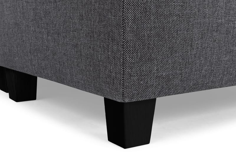 Crazy 4-seters Høyrevendt U-formet Small Sofa med Divan og Sjeselong i Stoff - Mørk grå - Møbler - Sofaer - Sofaer med sjeselong - 3 seters sofa med divan