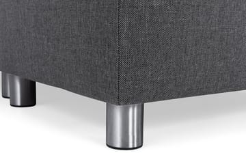 Crazy 4-seters Høyrevendt U-formet Small Sofa med Divan og Sjeselong i Stoff - Mørk grå - Møbler - Sofaer - Sofaer med sjeselong - 3 seters sofa med divan
