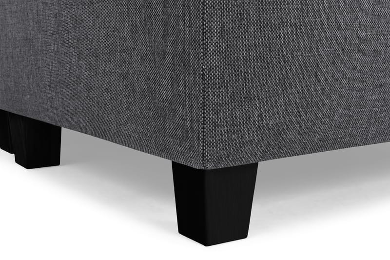 Crazy 4-seters Høyrevendt U-formet Small Sofa med Divan og Sjeselong i Stoff - Mørk grå - Møbler - Sofaer - Sofaer med sjeselong - 3 seters sofa med divan