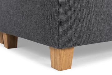 Crazy 4-seters Høyrevendt U-formet Small Sofa med Divan og Sjeselong i Stoff - Mørk grå - Møbler - Sofaer - Sofaer med sjeselong - 3 seters sofa med divan