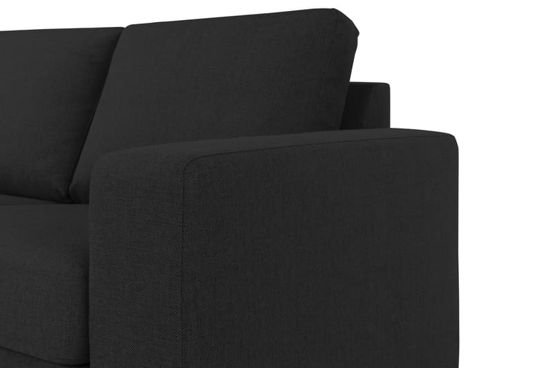 Crazy 4-seters Venstrevendt L-formet Sjeselongsofa i Stoff - Antrasitt - Møbler - Sofaer - Sofaer med sjeselong - 3 seters sofa med divan