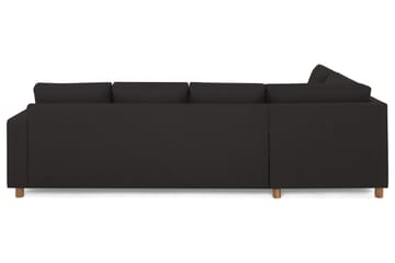 Crazy 4-seters Venstrevendt L-formet Sjeselongsofa i Stoff - Antrasitt - Møbler - Sofaer - Sofaer med sjeselong - 3 seters sofa med divan