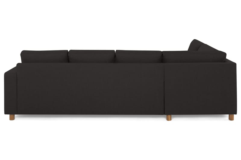 Crazy 4-seters Venstrevendt L-formet Sjeselongsofa i Stoff - Antrasitt - Møbler - Sofaer - Sofaer med sjeselong - 3 seters sofa med divan